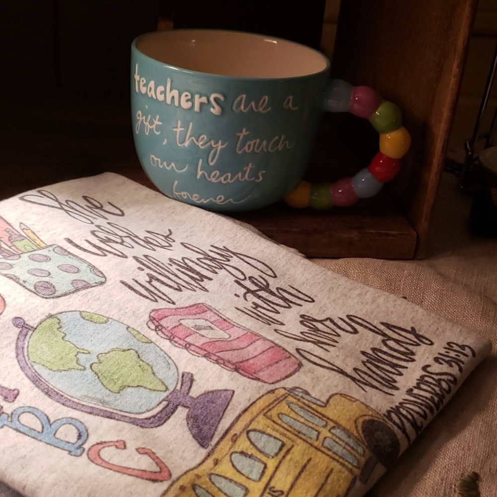 Golden Teacher Themed T-shirt and a mug